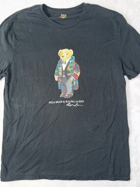 Polo by Ralph Lauren Black Polo Bear Graphic Tee
